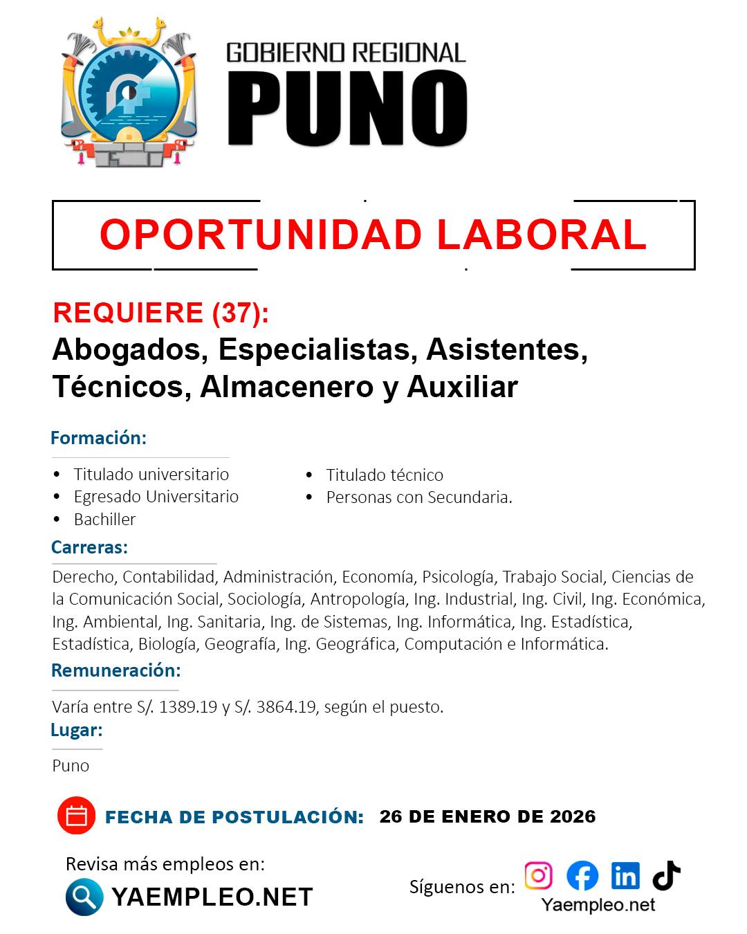 Oportunidad Laboral 