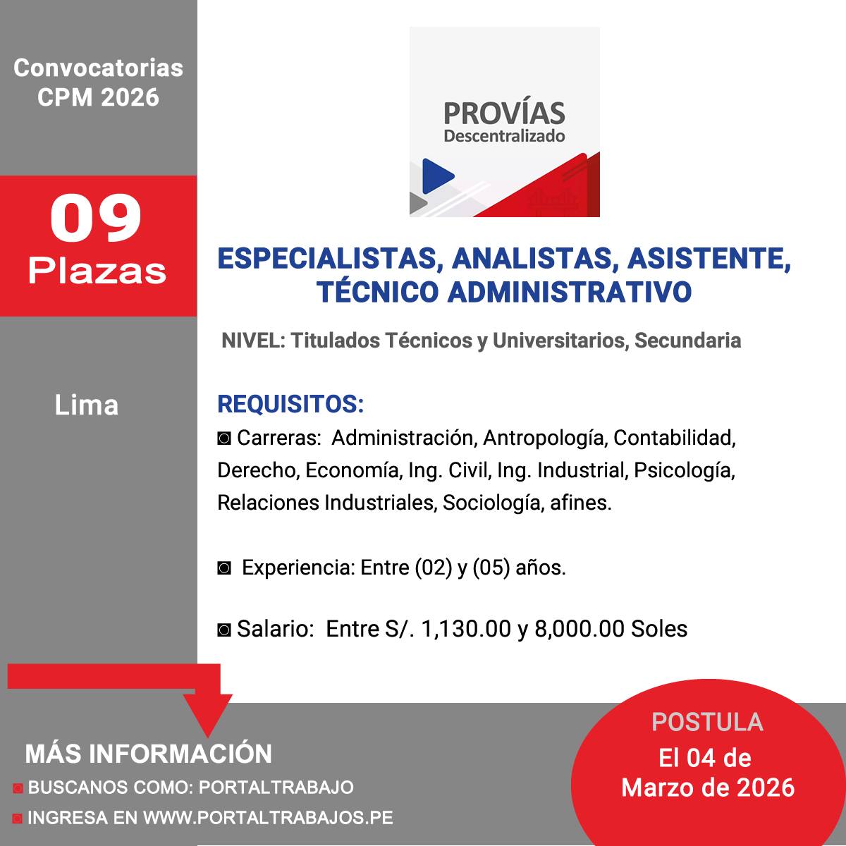 Oportunidad Laboral 